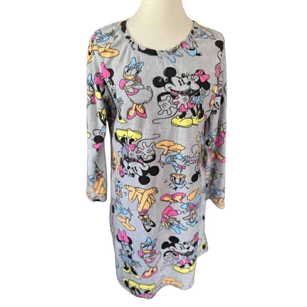 Disney Long Sleeve Gray Pajama Shirt Size Large - Picture 7 of 8